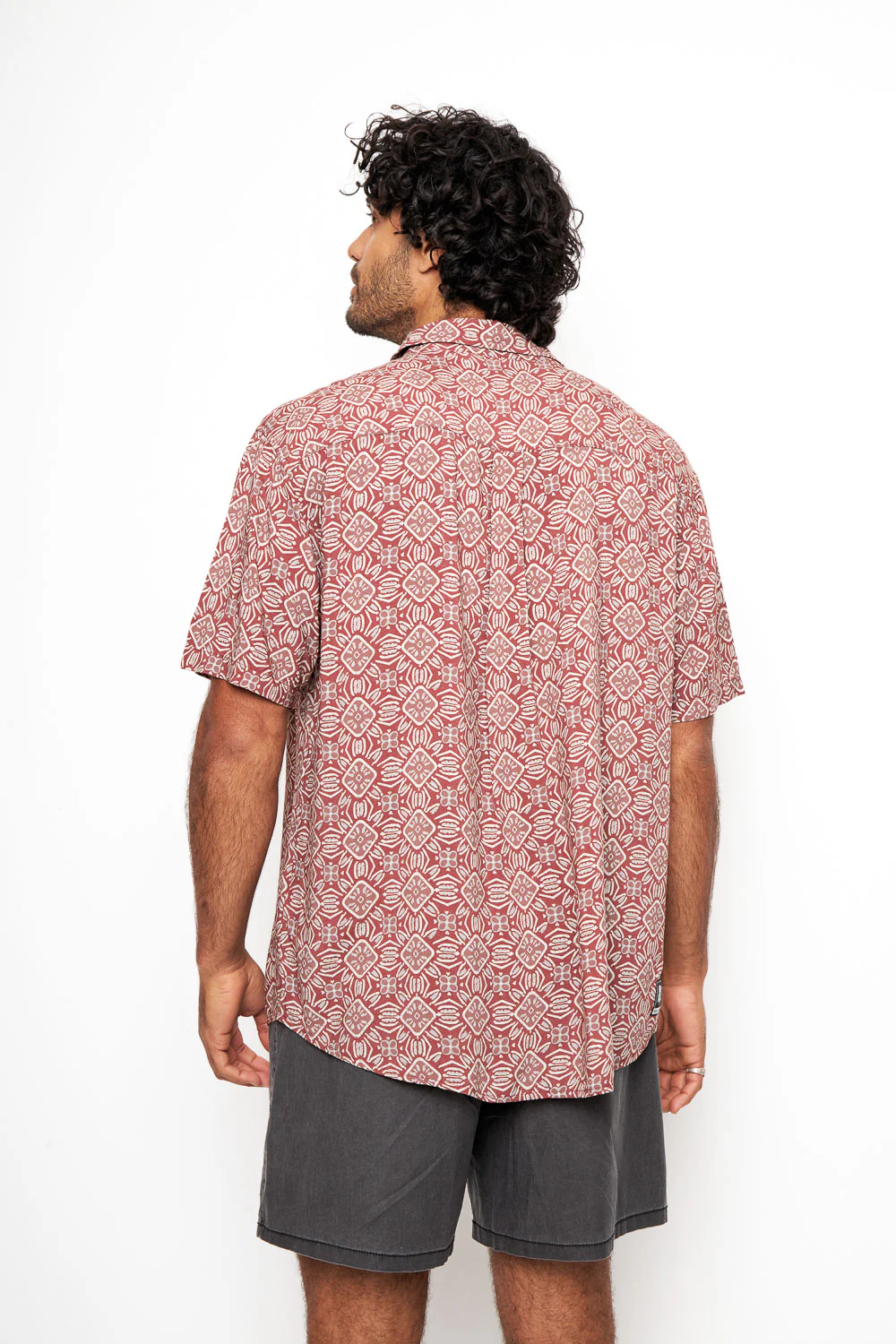 Camisa Mero Boho Terracota Hombre ECOVERO™ - Imagen 5