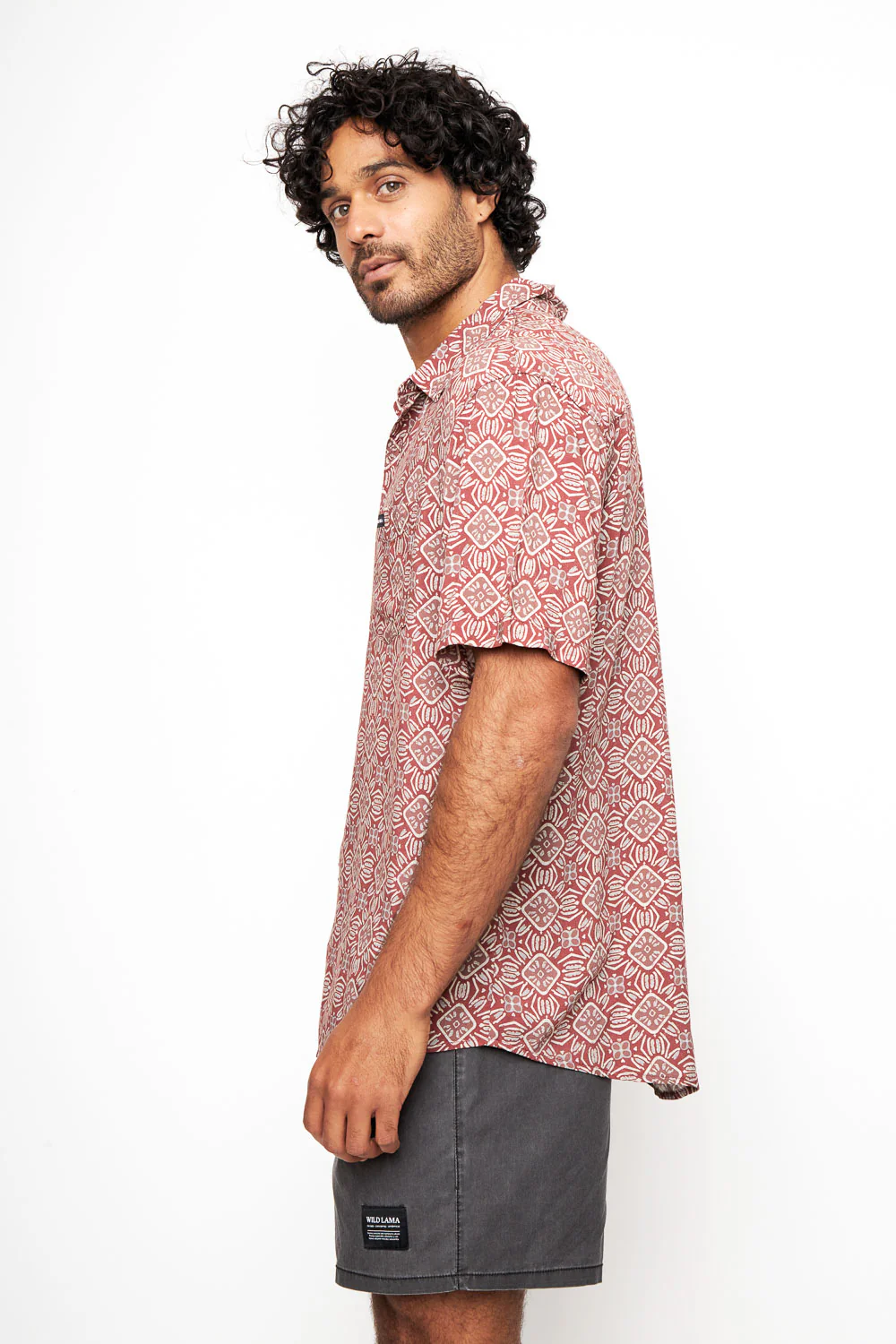 Camisa Mero Boho Terracota Hombre ECOVERO™ - Imagen 4