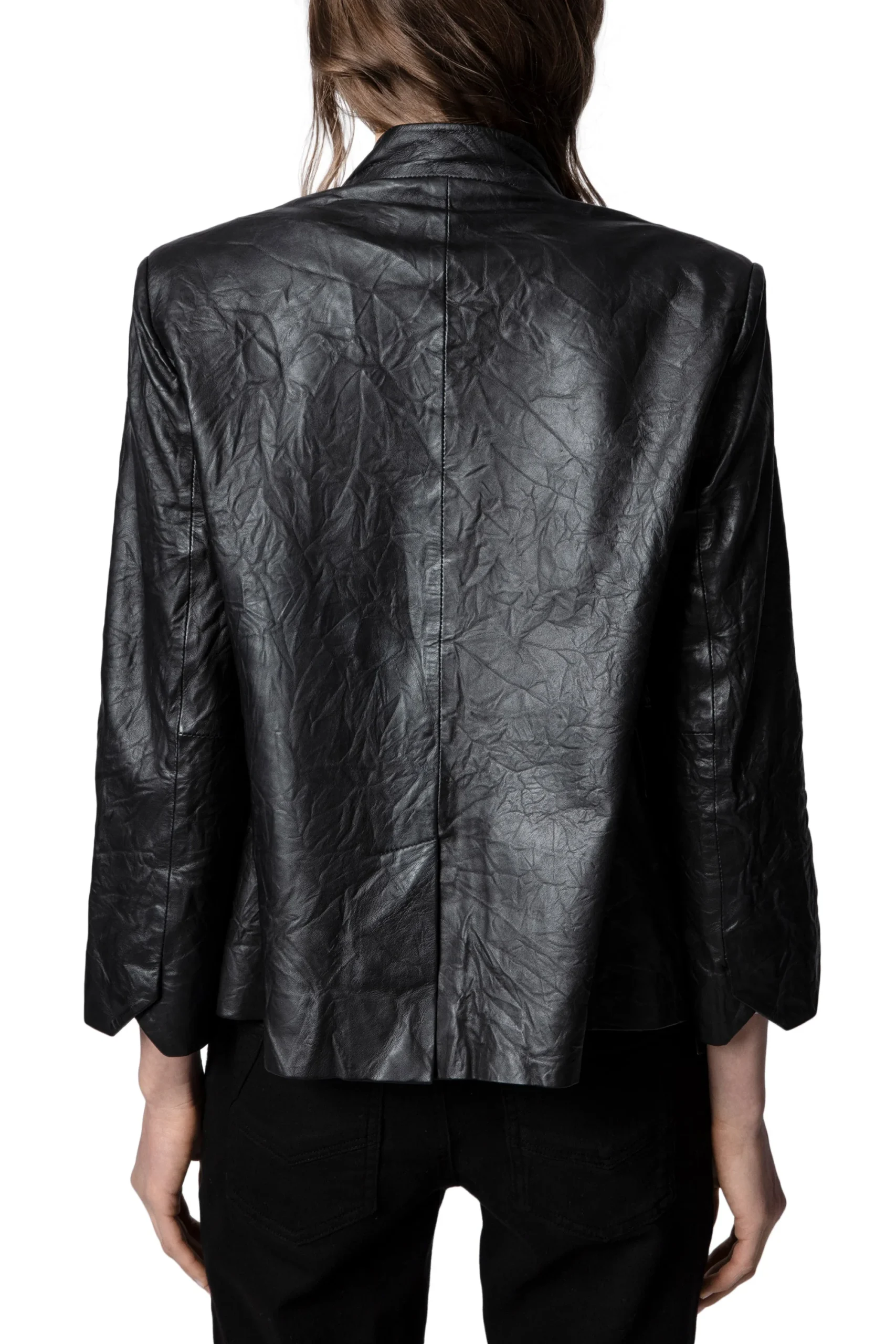 Saco Verys Cuir Froisse Noir - Imagen 4