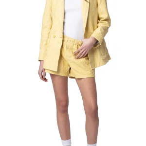 Shorts Pax Cuir Froisse Karité