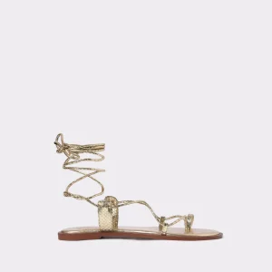 Sandalia plana piel tiras