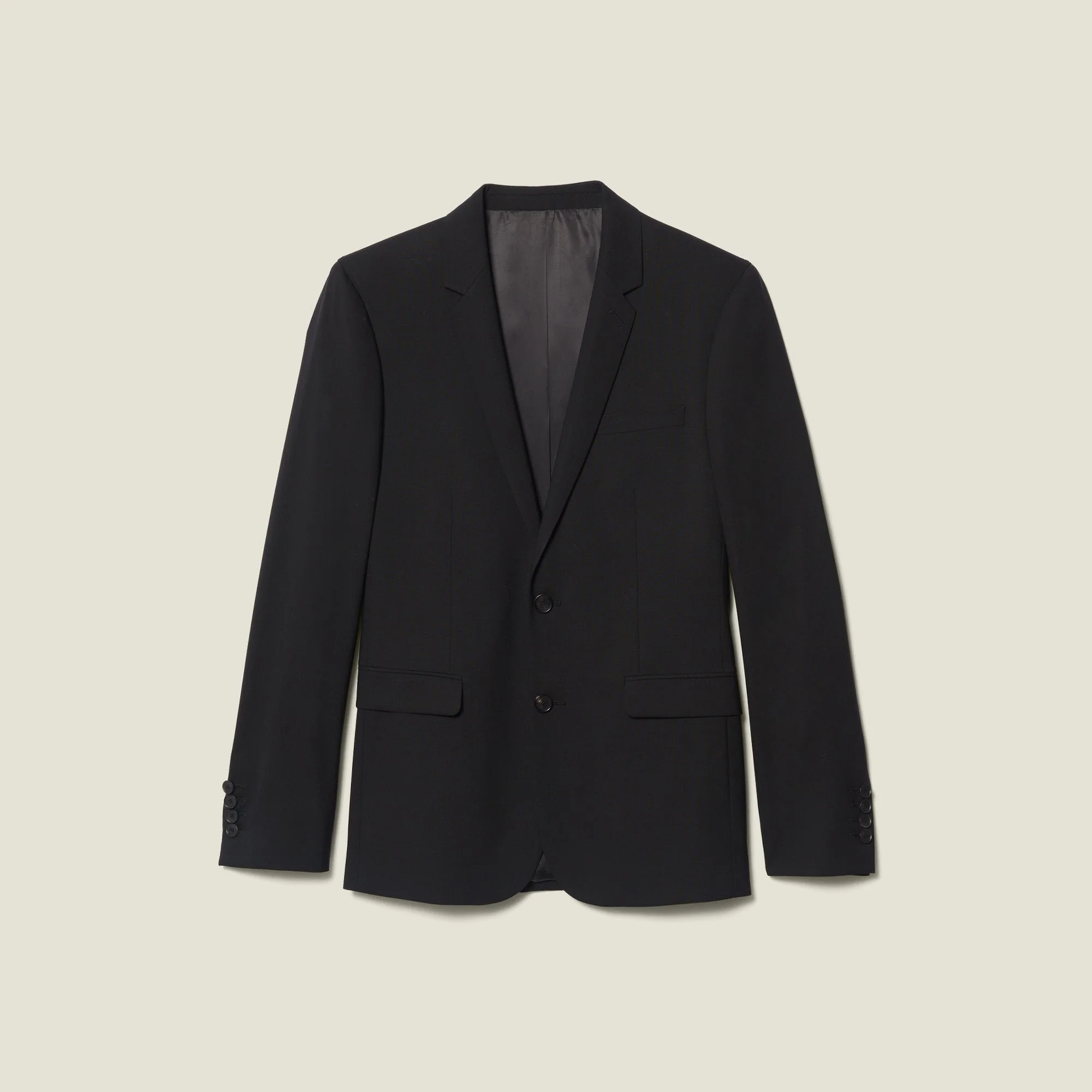 Chaqueta de traje clásica de lana - Imagen 5