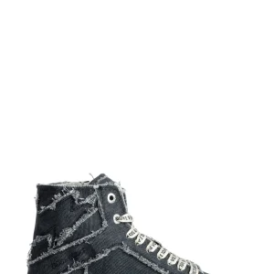 Sneakers High Flash Canvas Negro