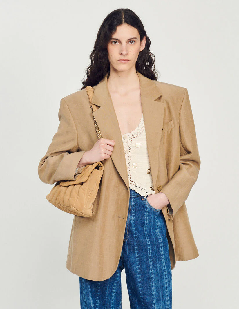 Bolso Mila de ante acolchado - Imagen 4