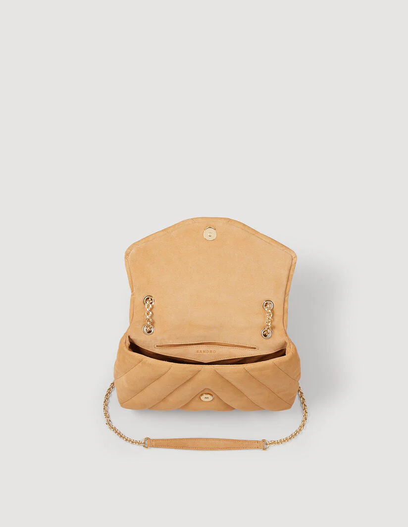 Bolso Mila de ante acolchado - Imagen 3