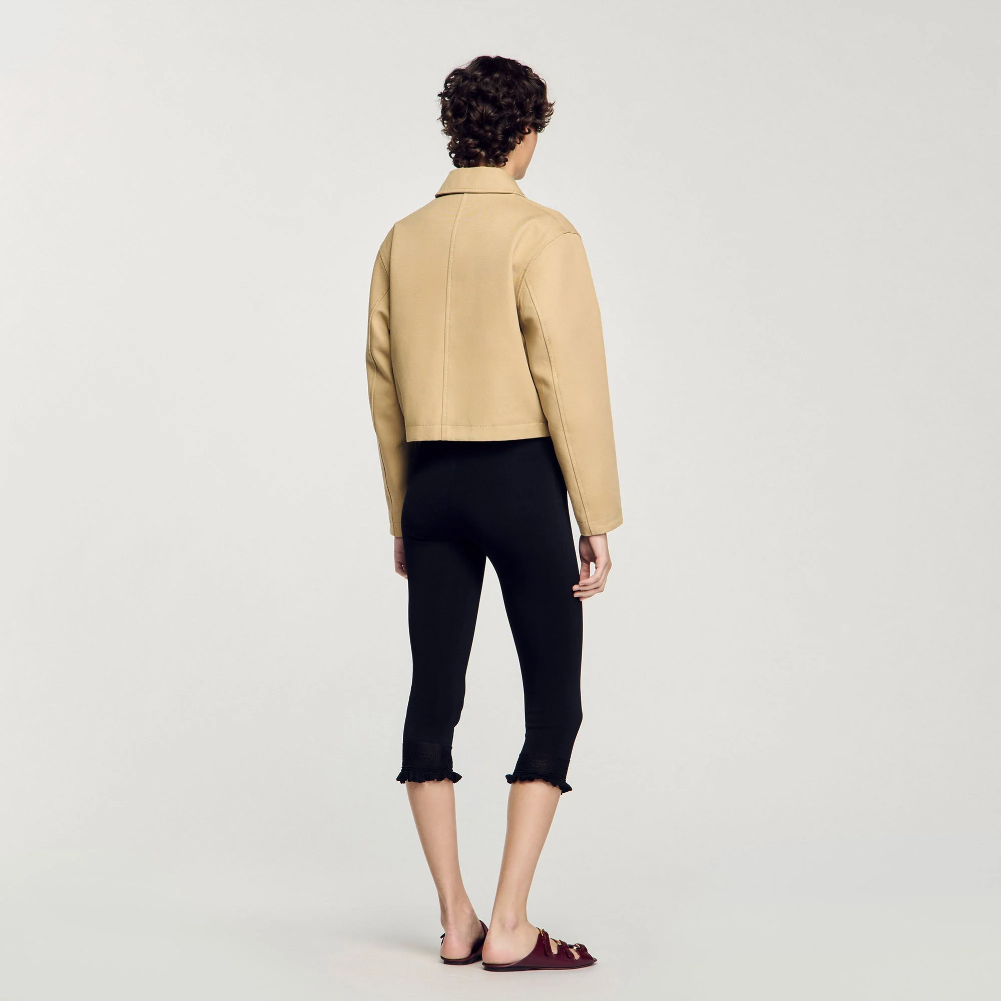 Cazadora corta con detalles de strass - Imagen 4