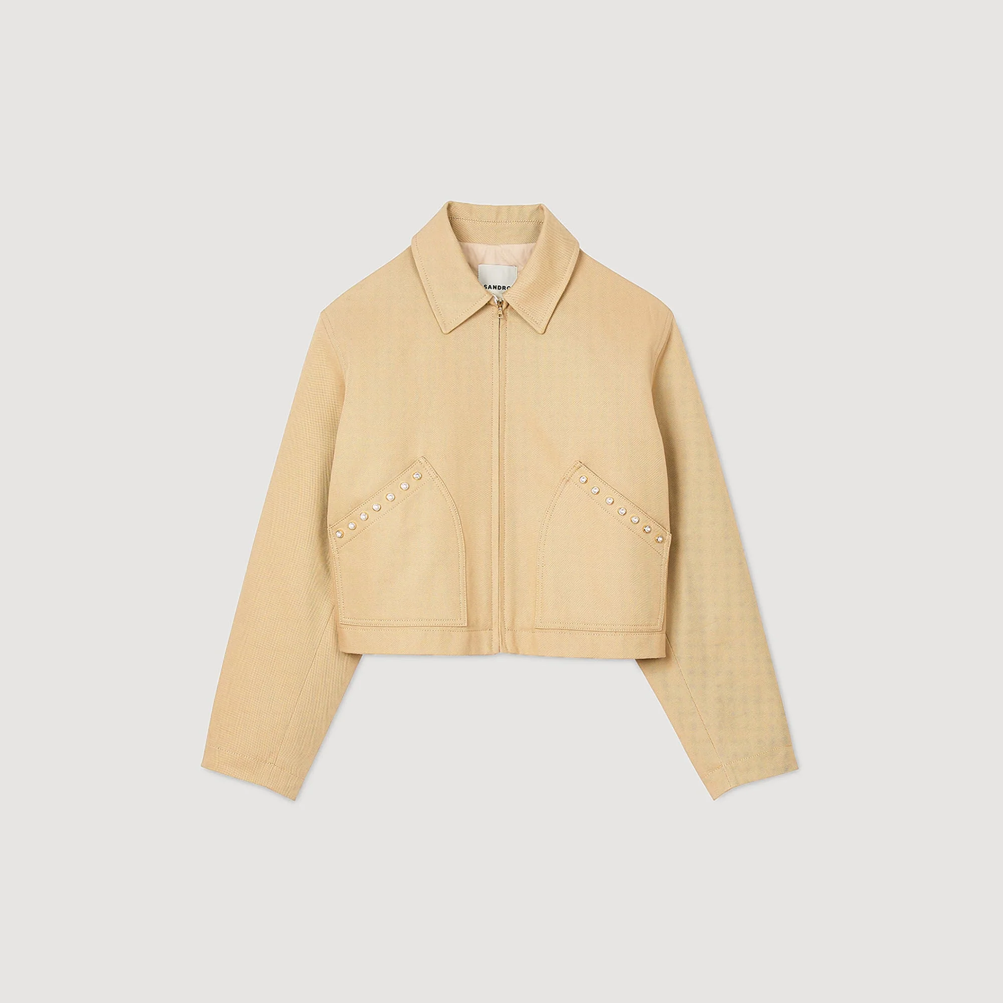 Cazadora corta con detalles de strass - Imagen 6