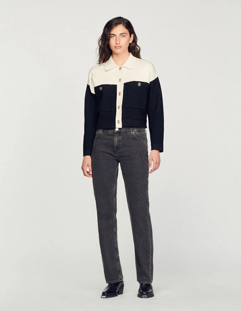 Cárdigan corto oversize