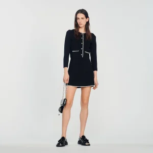 Cárdigan de punto con perlas