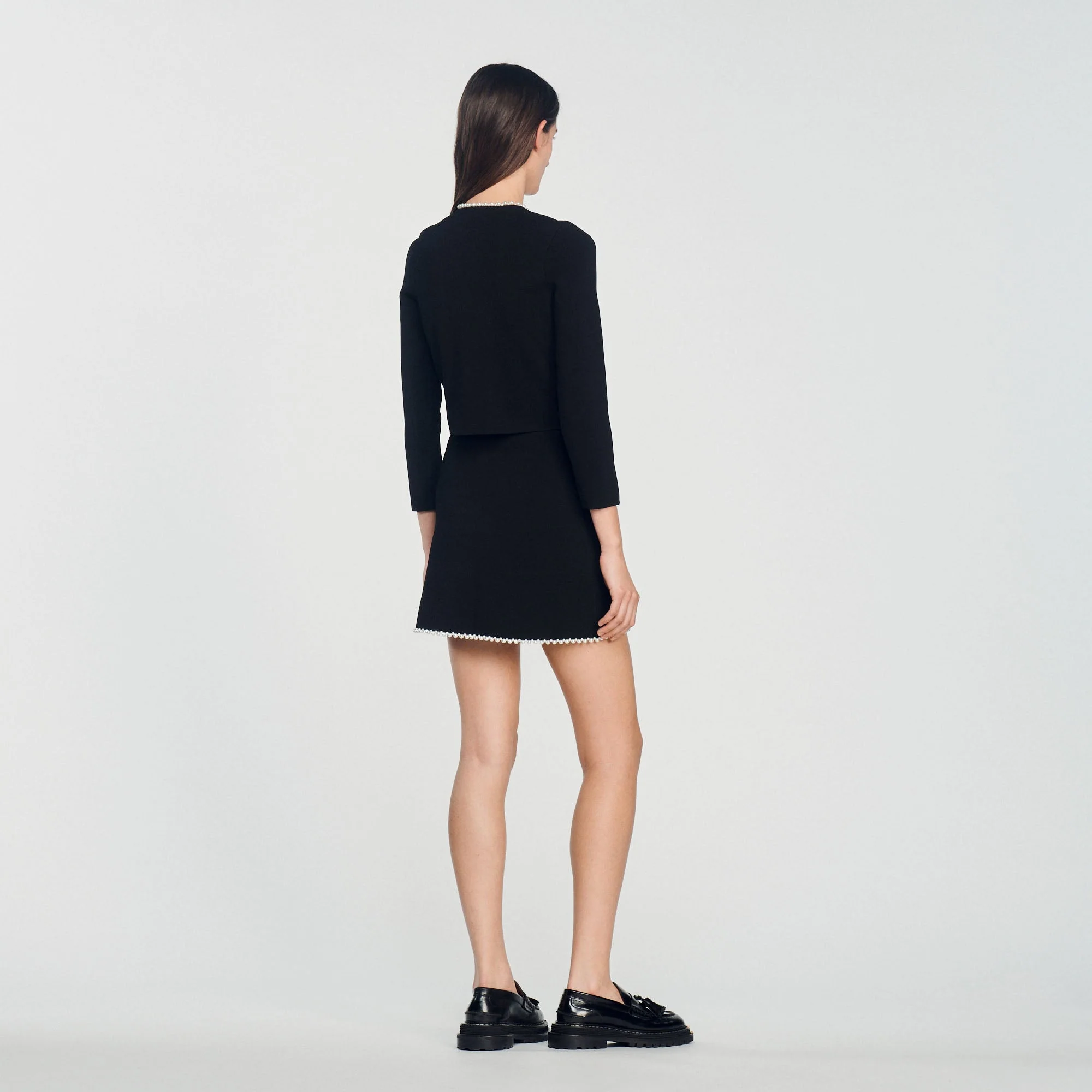 Cárdigan de punto con perlas - Imagen 5