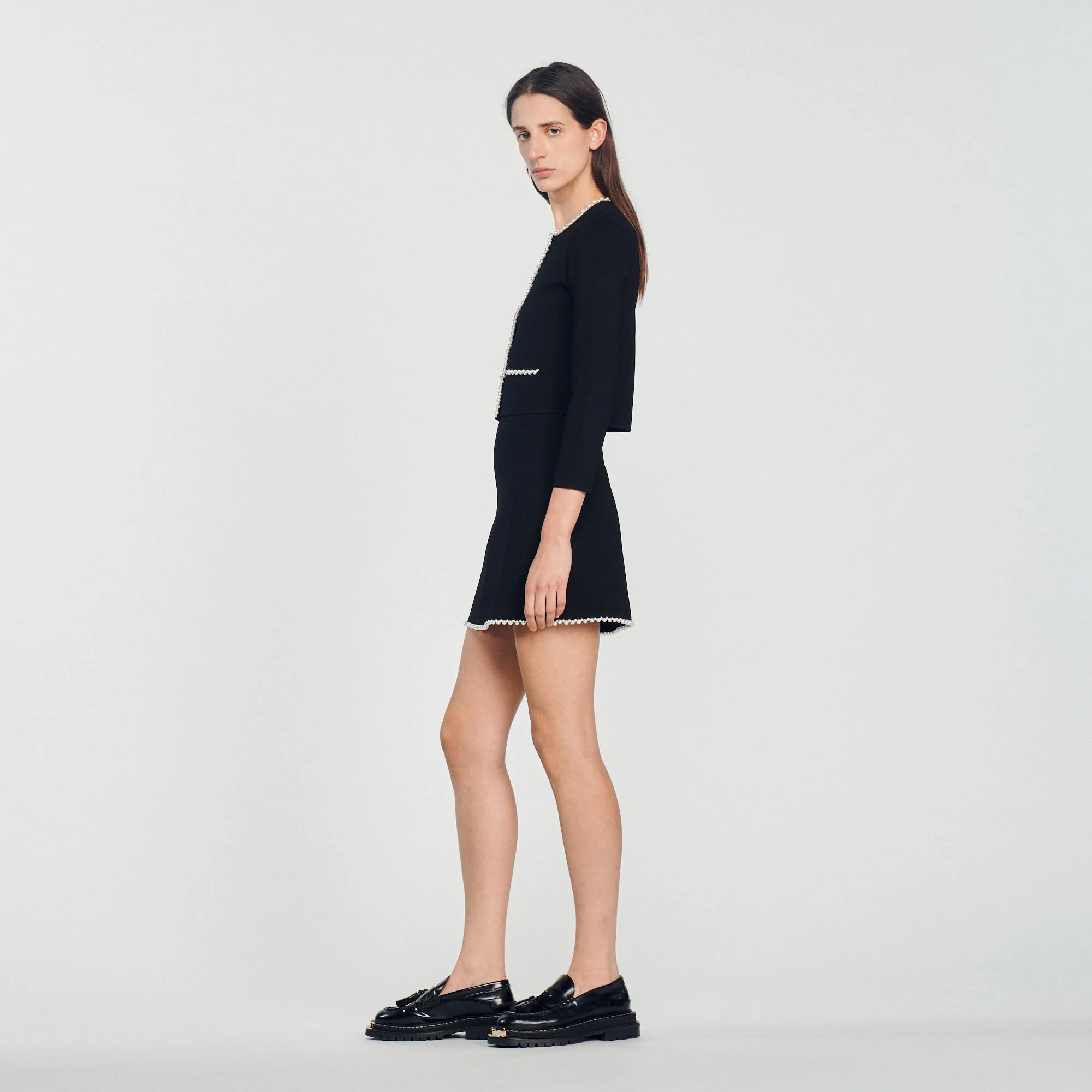 Cárdigan de punto con perlas - Imagen 6