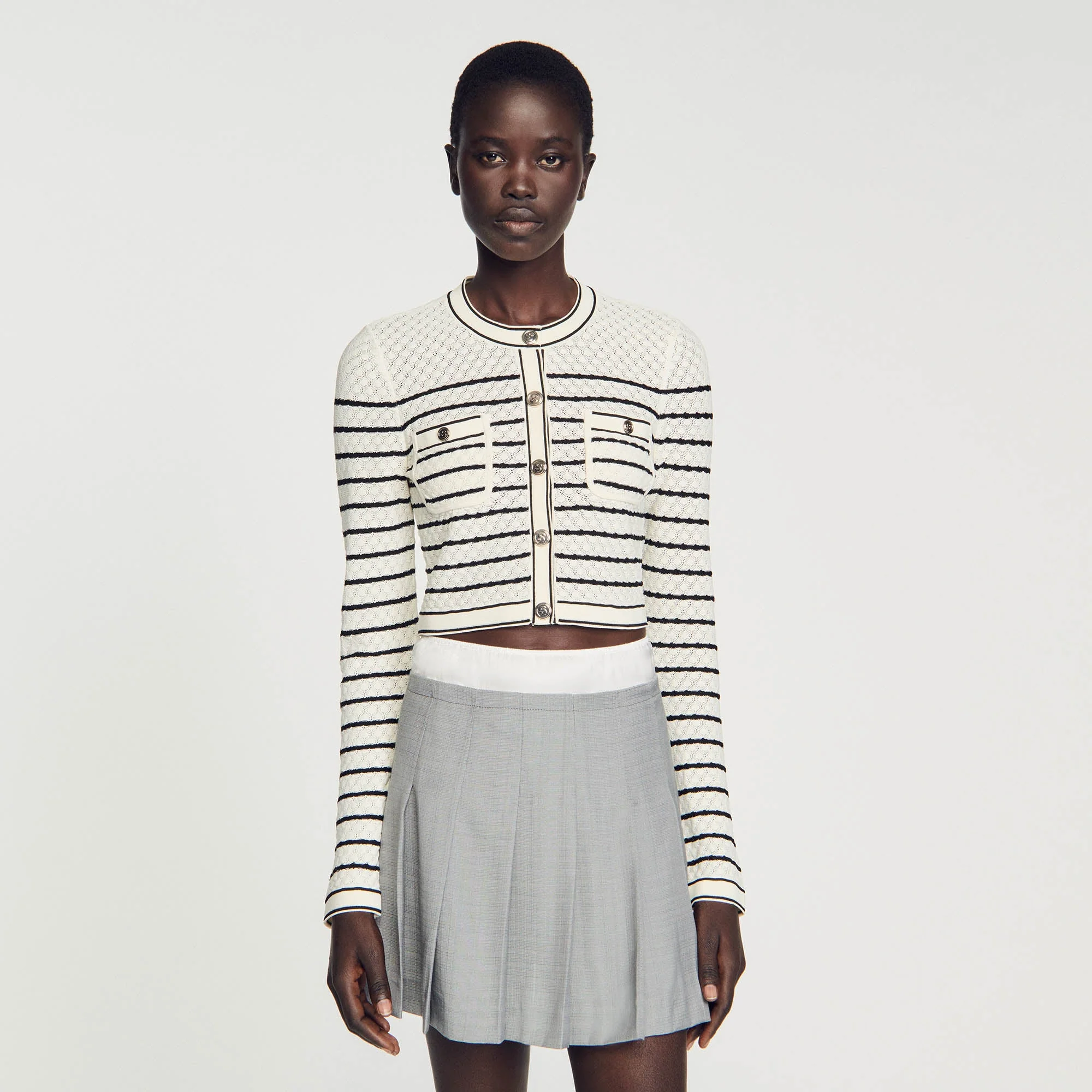 Cardicoat corto de rayas - Imagen 3