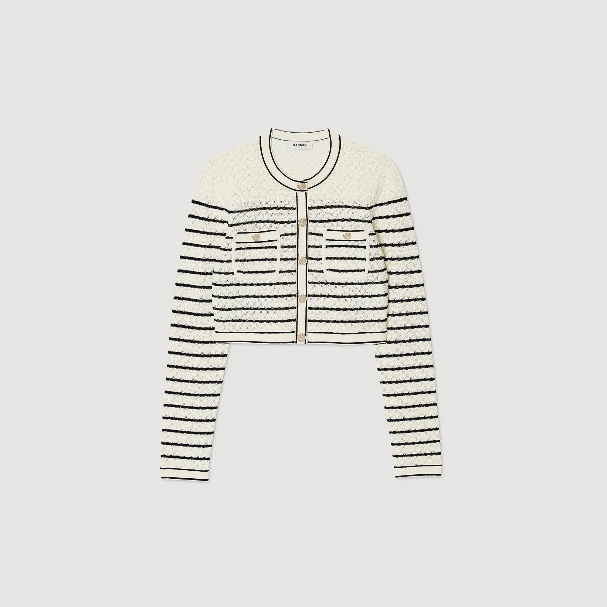 Cardicoat corto de rayas - Imagen 6