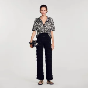 Camisa de punto de flores