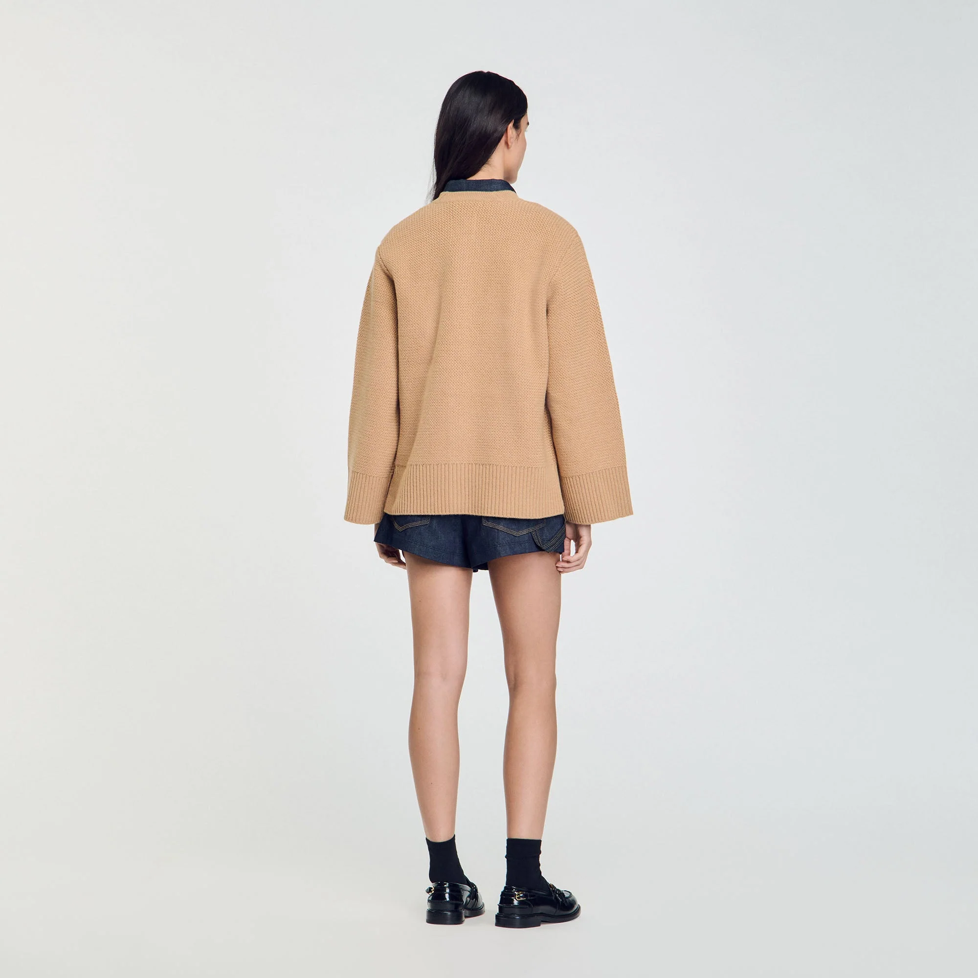 Cárdigan largo de lana - Imagen 6