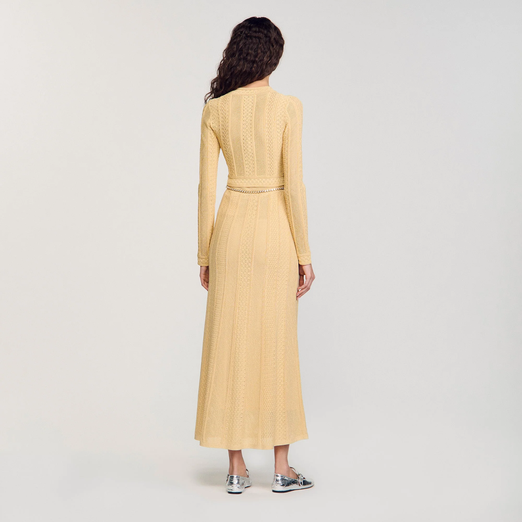 Cárdigan de punto pointelle - Imagen 4