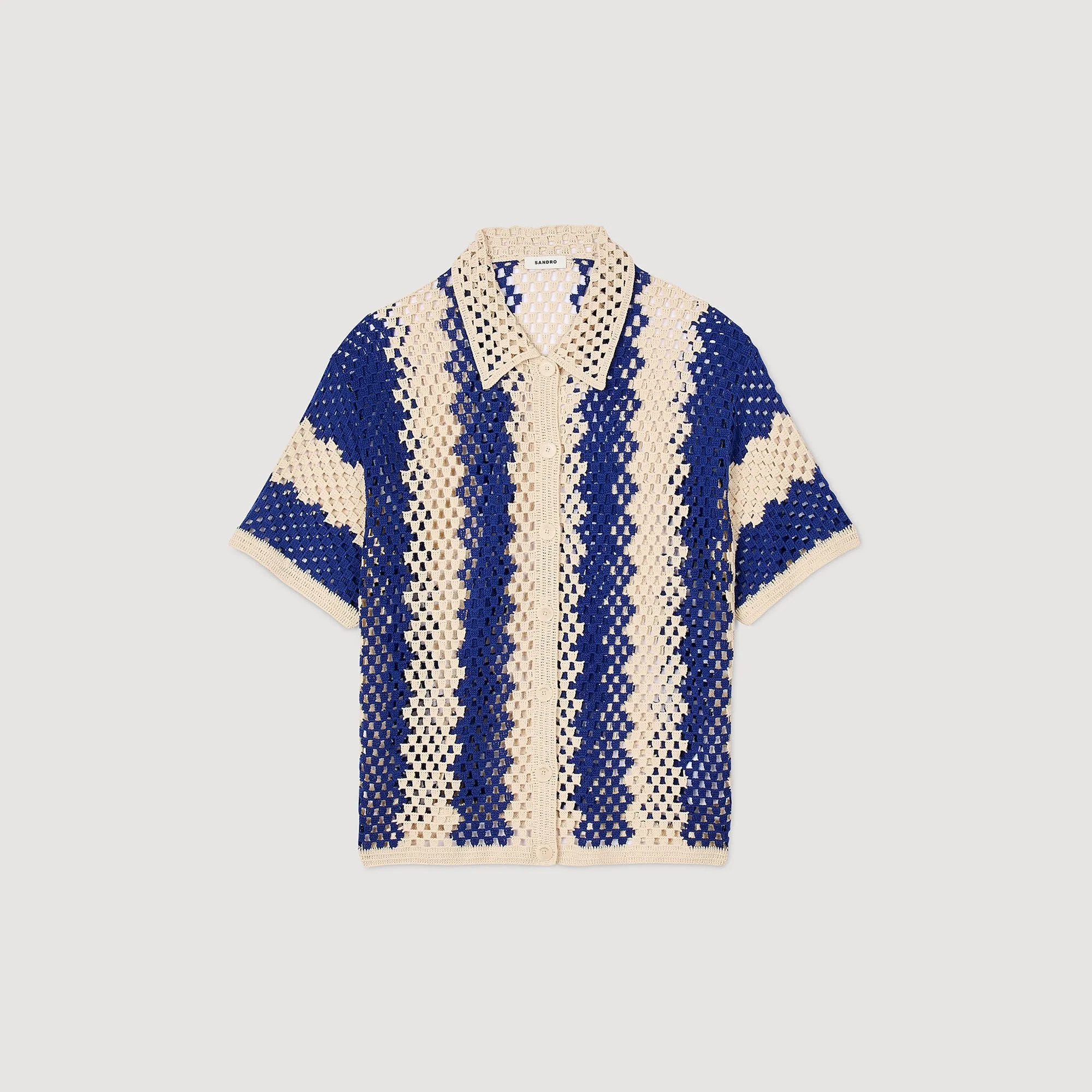 Cárdigan de punto bicolor - Imagen 7