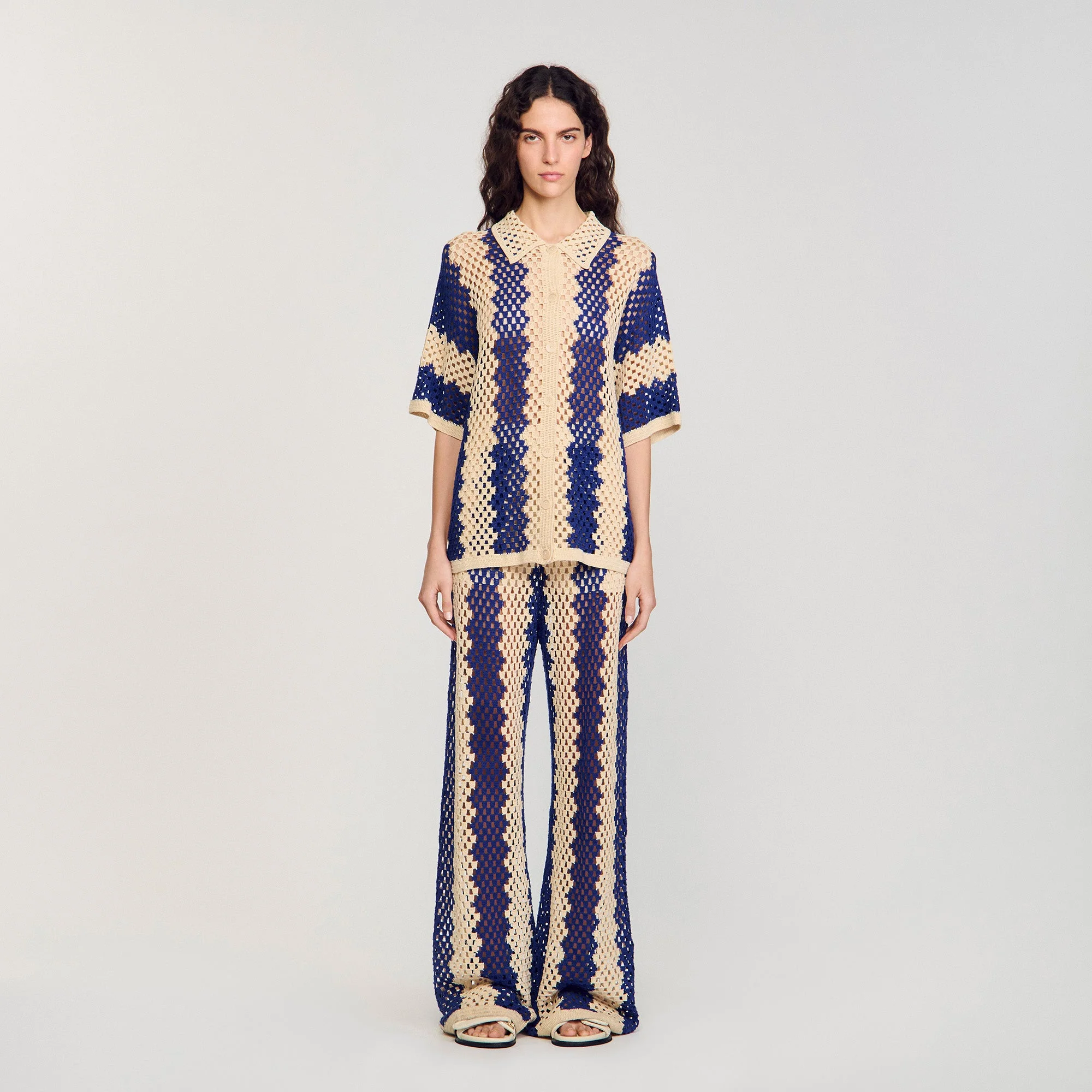 Cárdigan de punto bicolor - Imagen 6