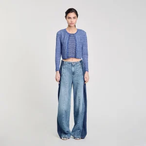 Cárdigan de punto brillante