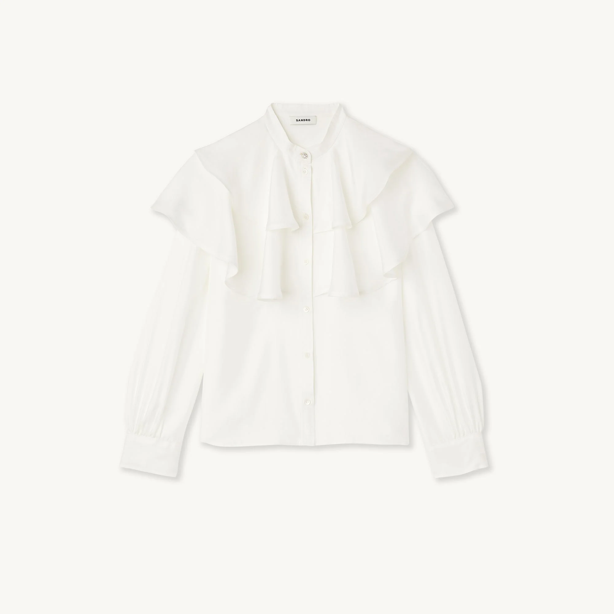 Camisa de seda con volantes - Imagen 5