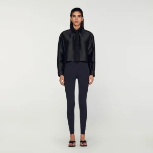 Camisa oversize satinada