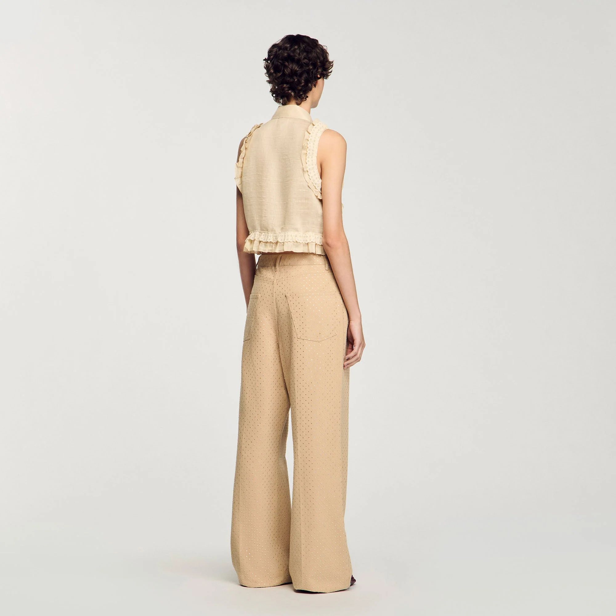 Camisa corta con volantes - Imagen 4