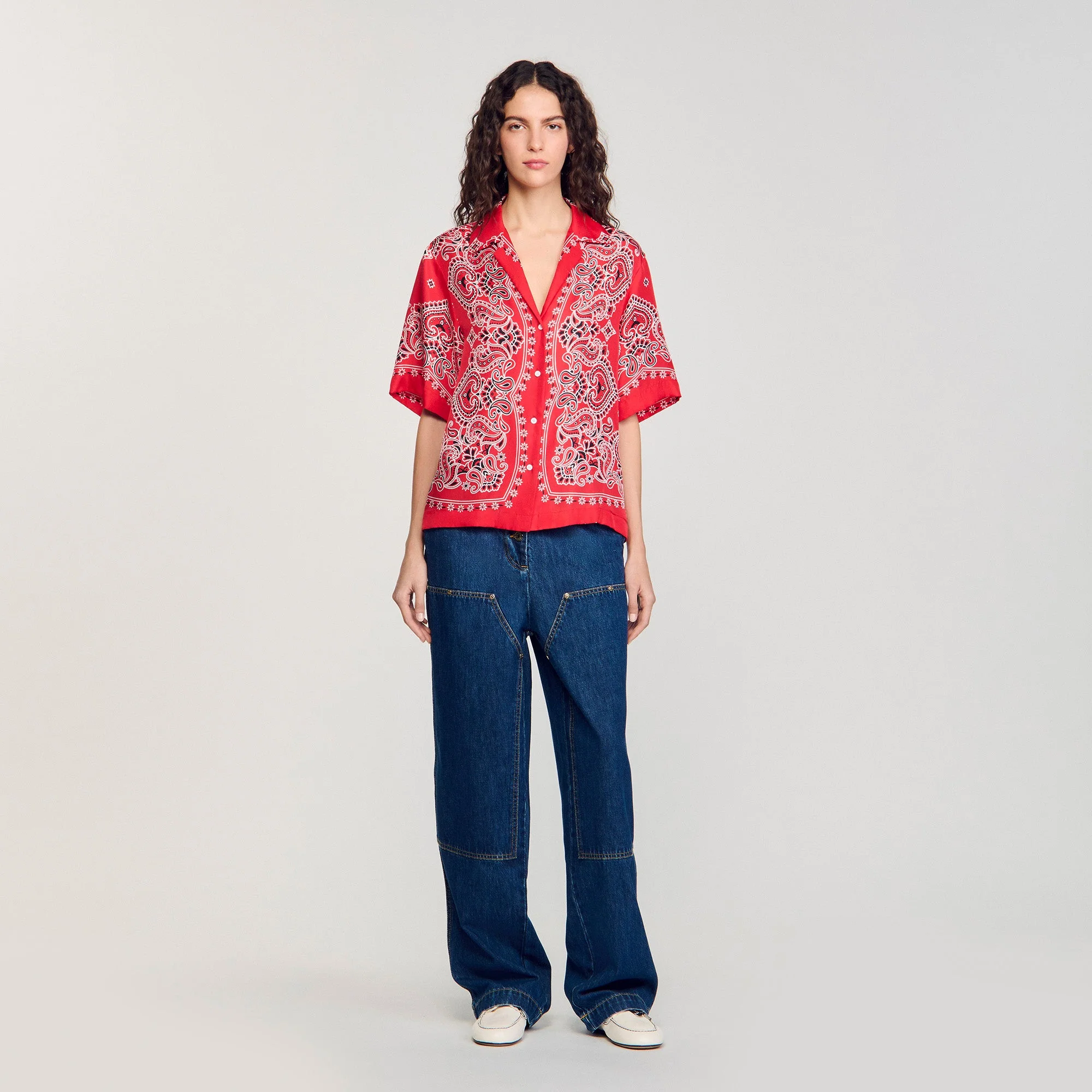 Camisa con estampado de bandana - Imagen 3