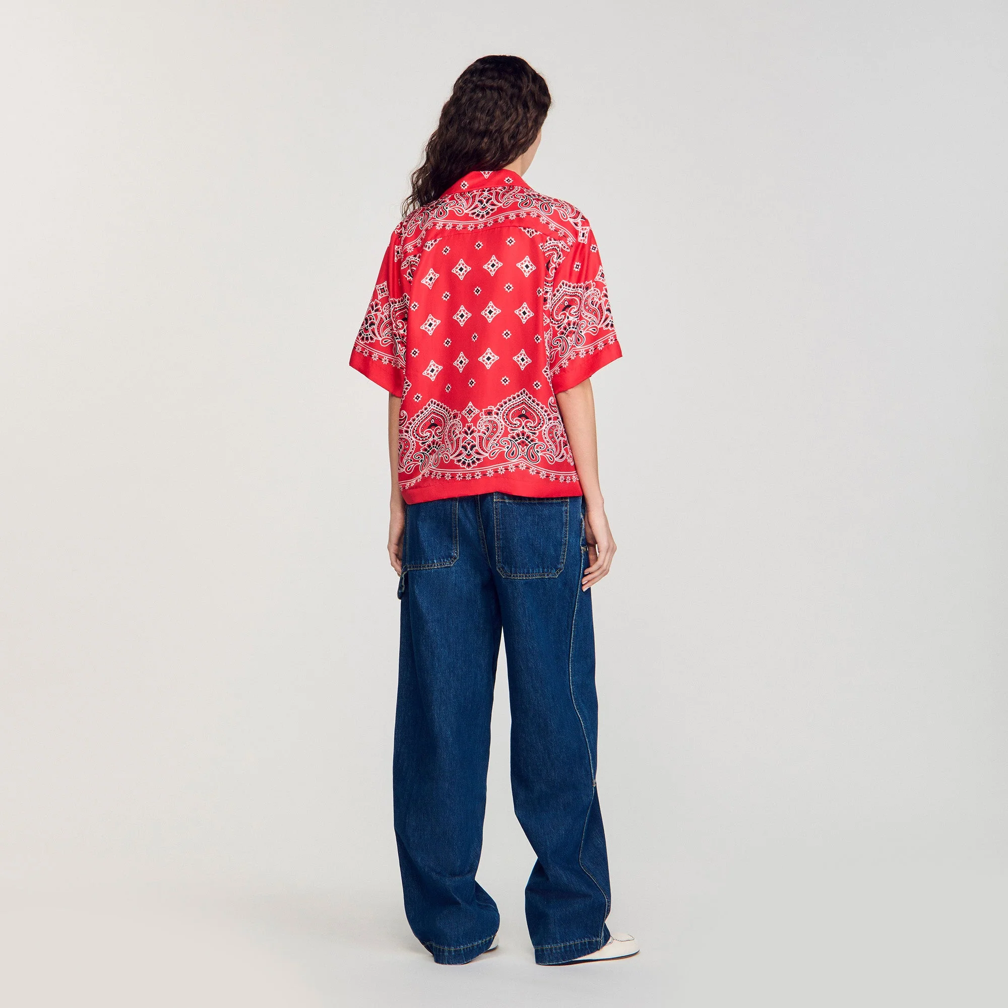 Camisa con estampado de bandana - Imagen 4