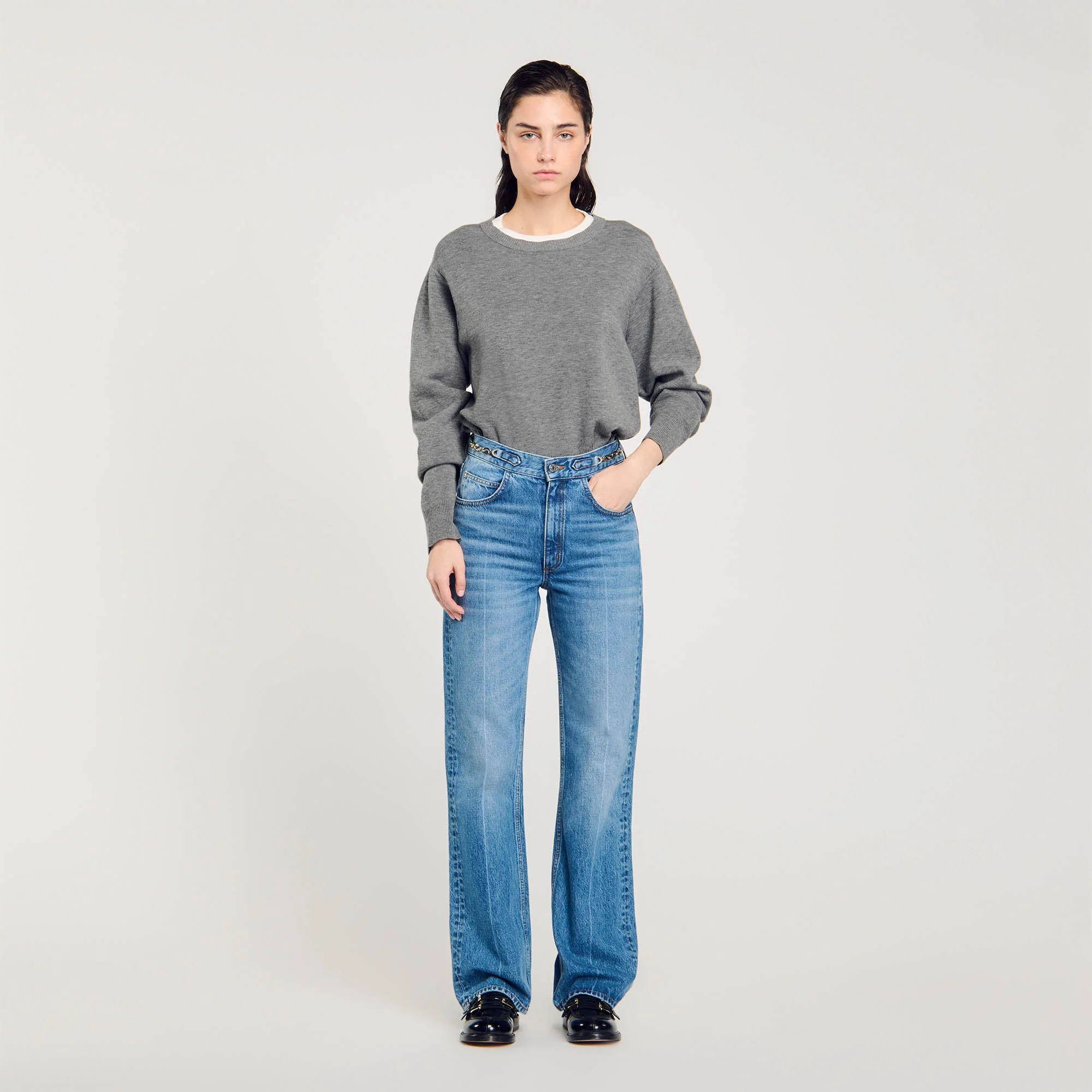 Vaquero con detalle de cadenas - Imagen 4