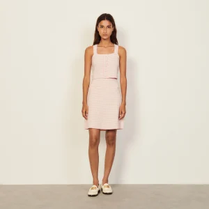 Falda corta de tweed fantasía