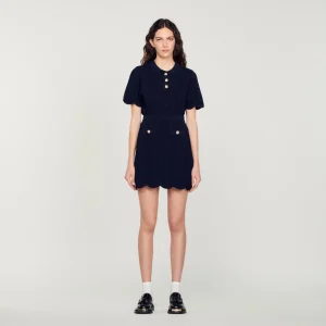 Falda corta de punto