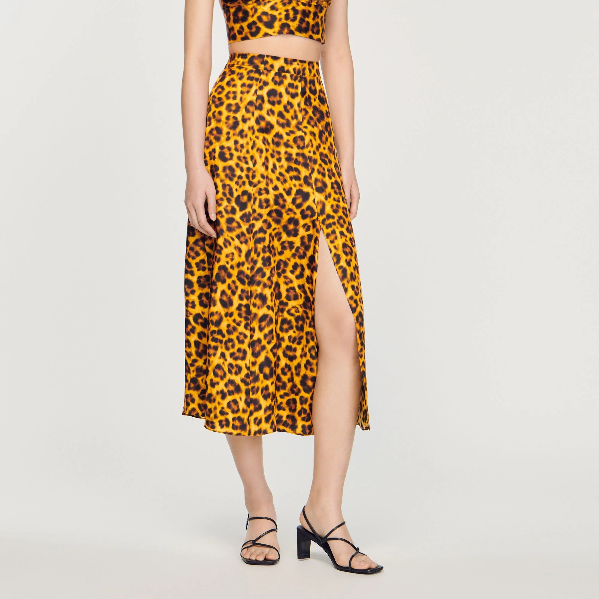 Falda con estampado de leopardo - Imagen 4