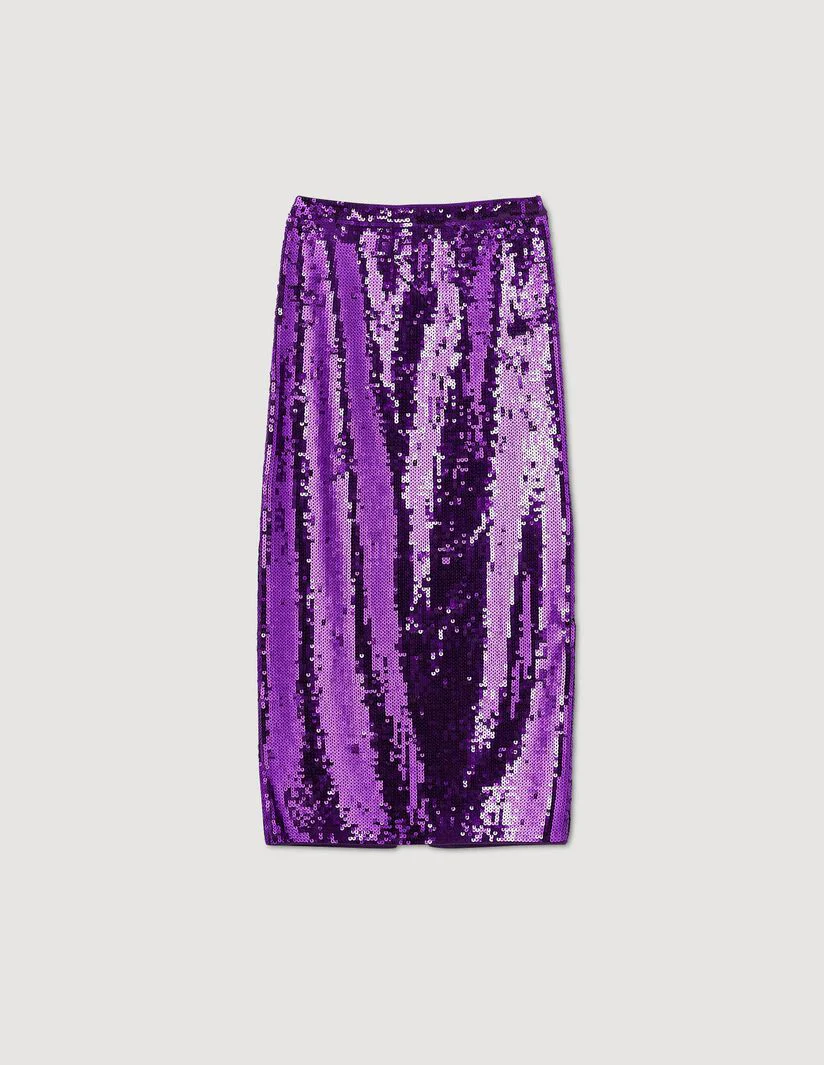 Falda semilarga con lentejuelas - Imagen 6