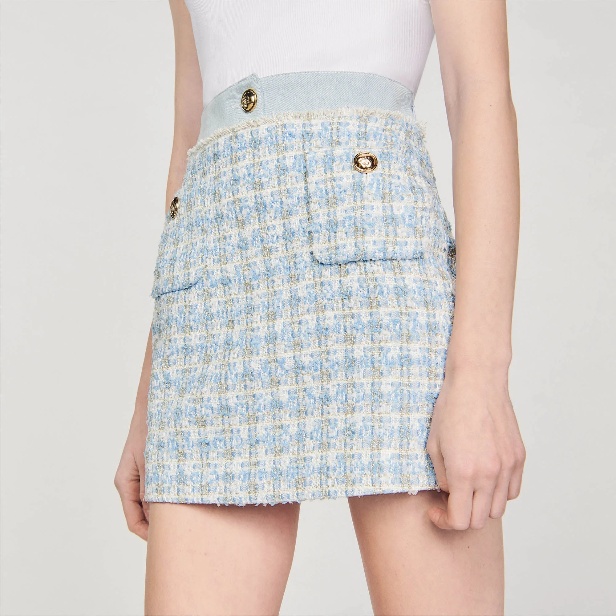 Falda corta de sarga - Imagen 3