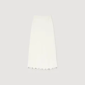 Falda larga de punto