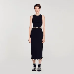 Falda larga de punto