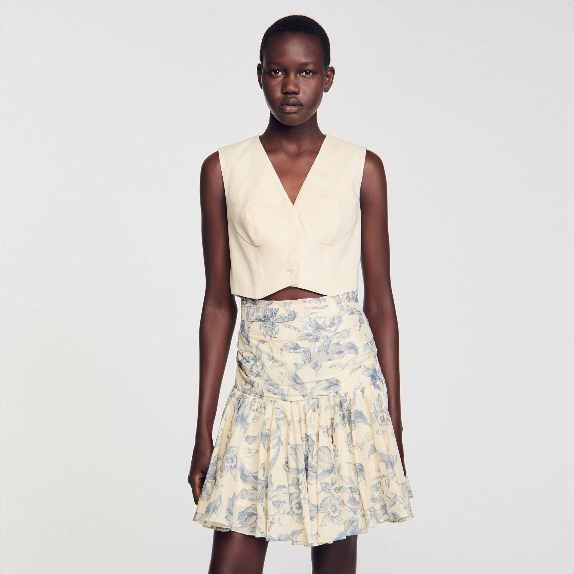 Falda de flores con volantes - Imagen 4