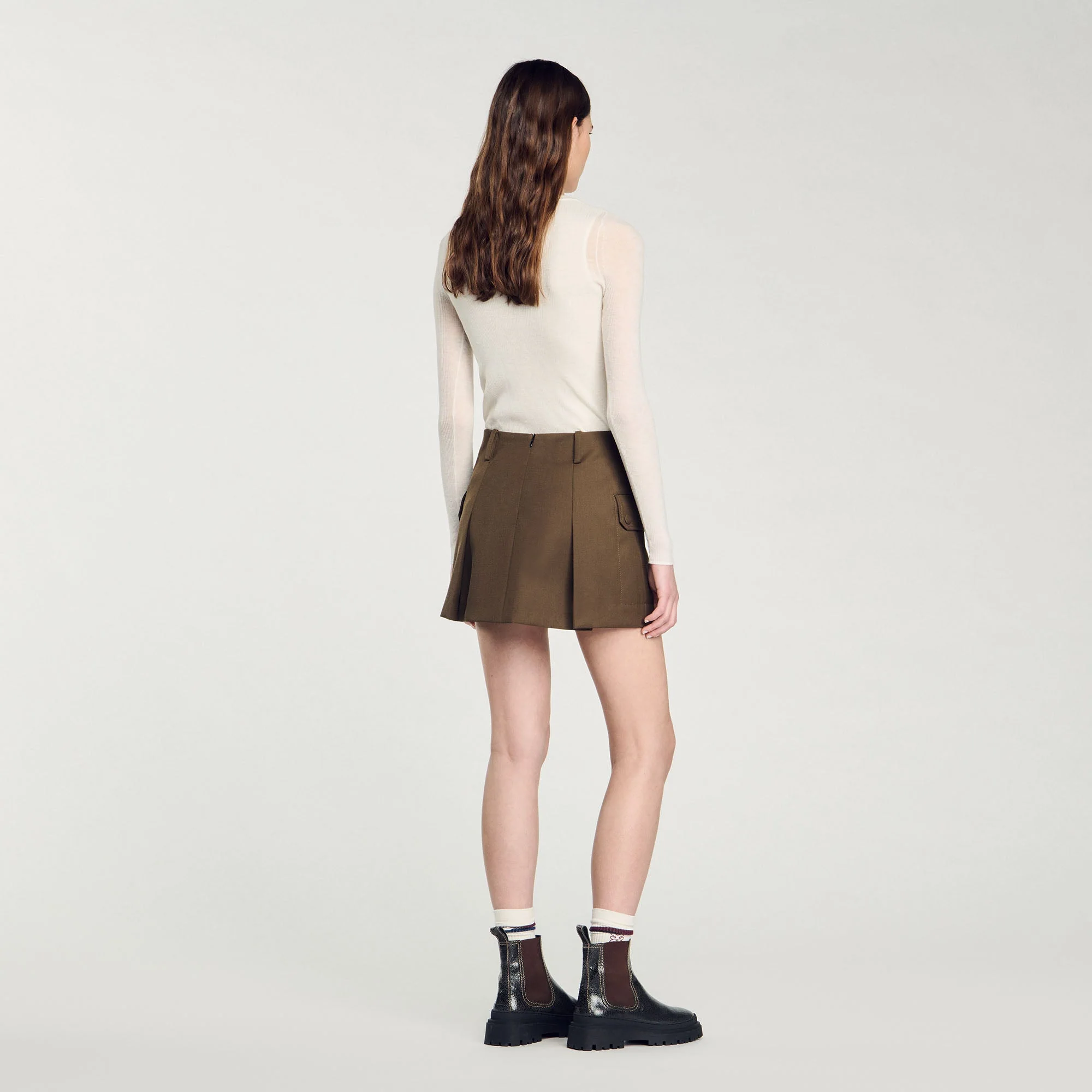 Falda corta con bolsillos - Imagen 5