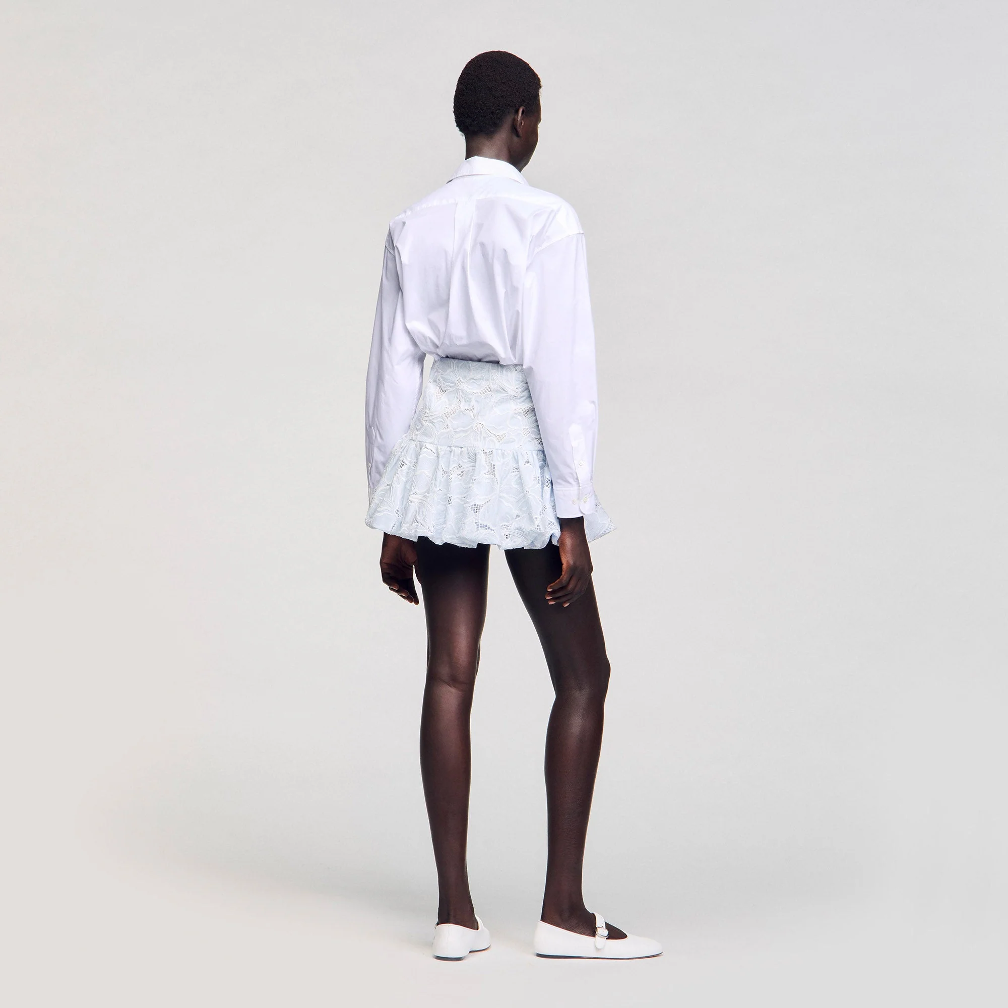 Falda corta de guipur - Imagen 6