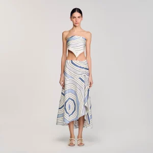 Falda larga estampada Louise Bourgeois