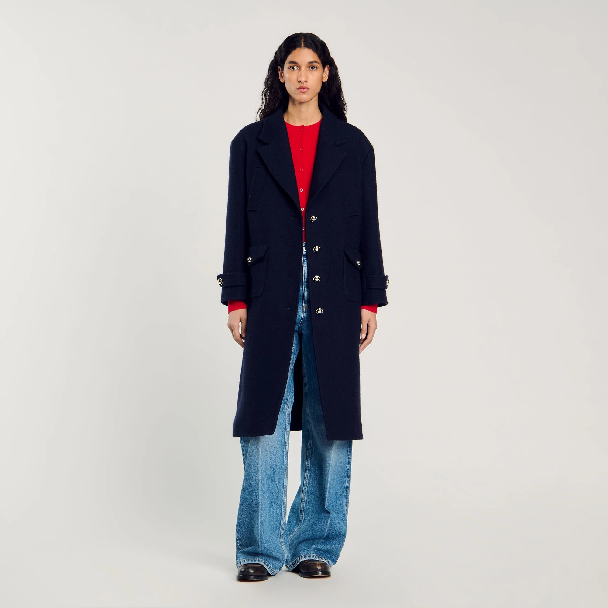 Abrigo largo entallado - Imagen 3