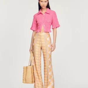 Pantalón fluido estampado