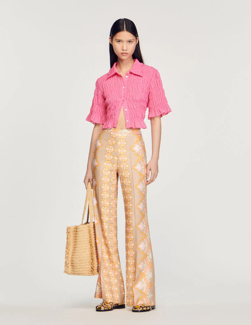 Pantalón fluido estampado