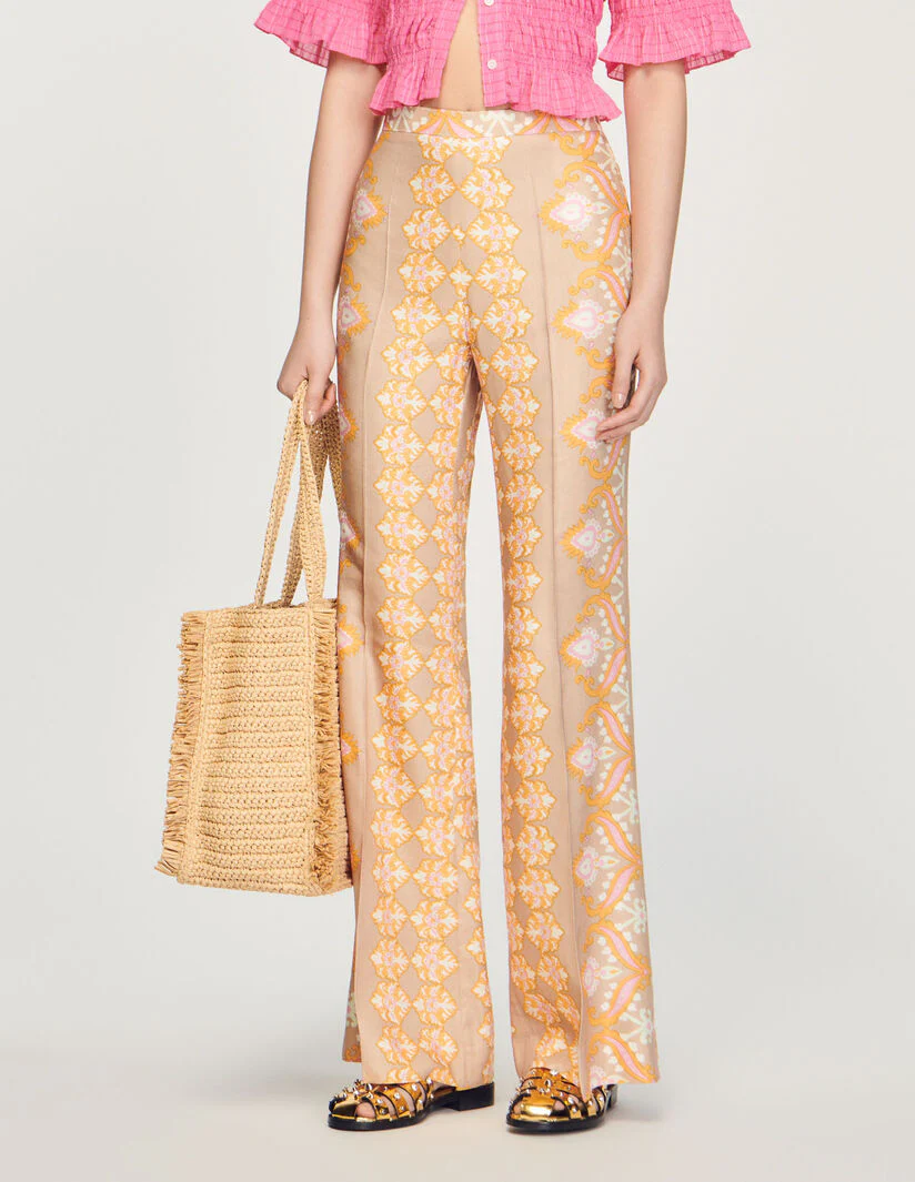 Pantalón fluido estampado - Imagen 3