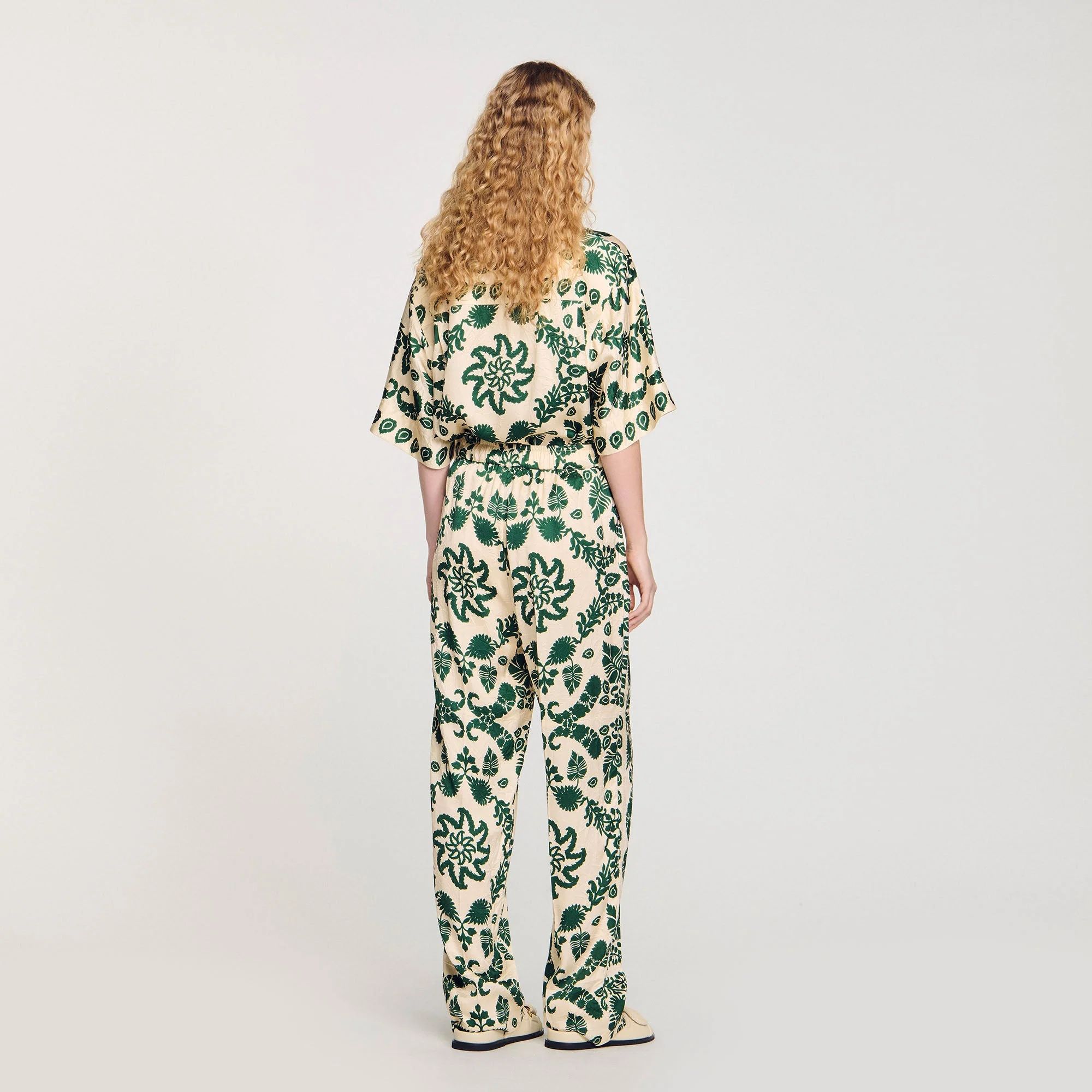 Pantalón con estampado floral - Imagen 6