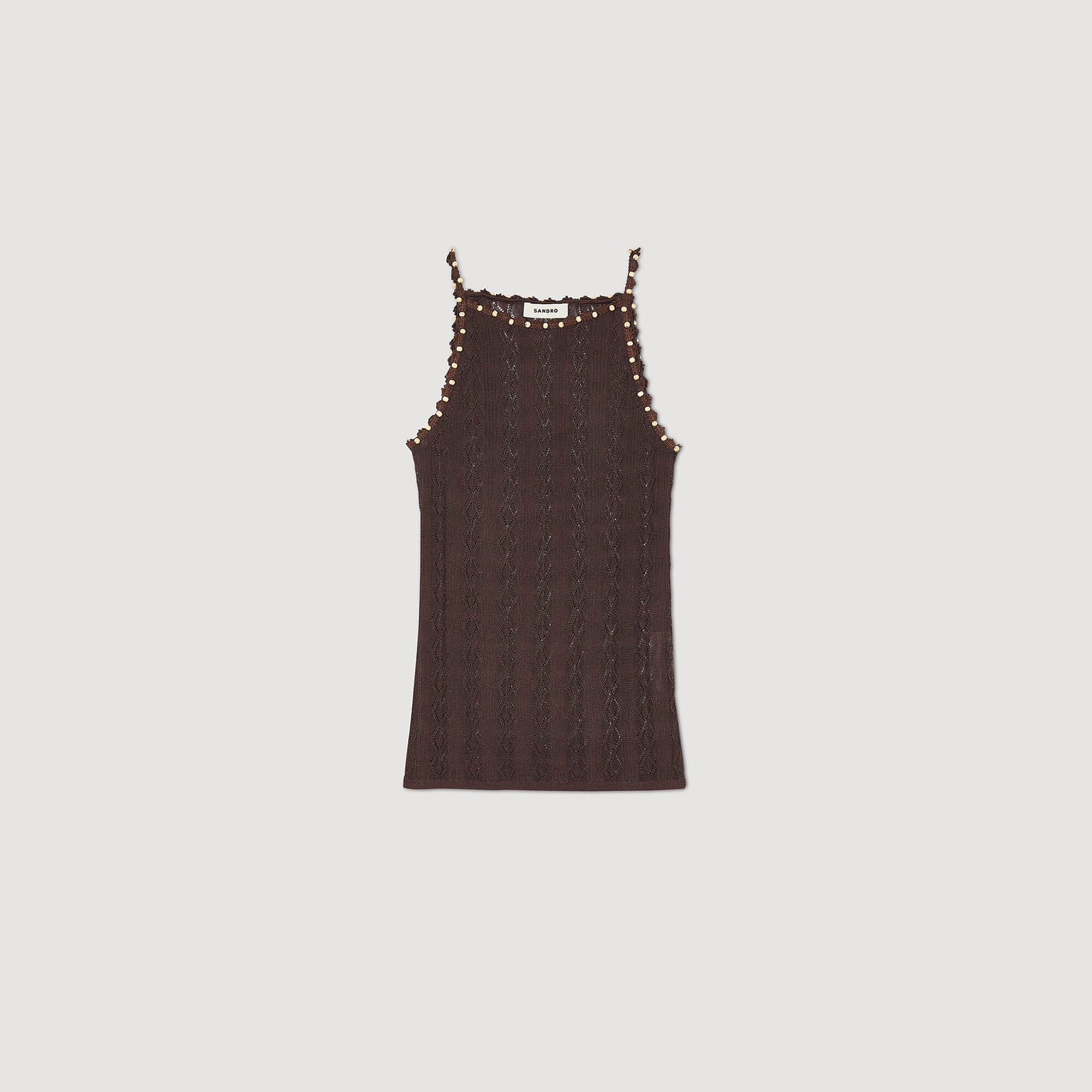 Top de punto con pedrería - Imagen 5