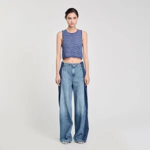 Jersey de punto brillante