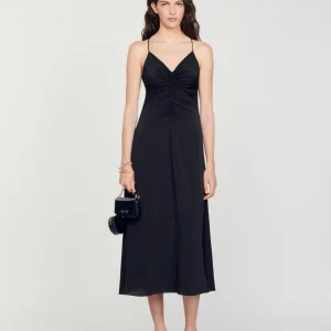 Vestido largo de tirante fino