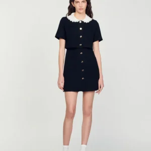 Vestido corto de tweed