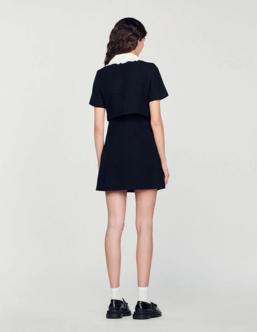 Vestido corto de tweed - Imagen 5